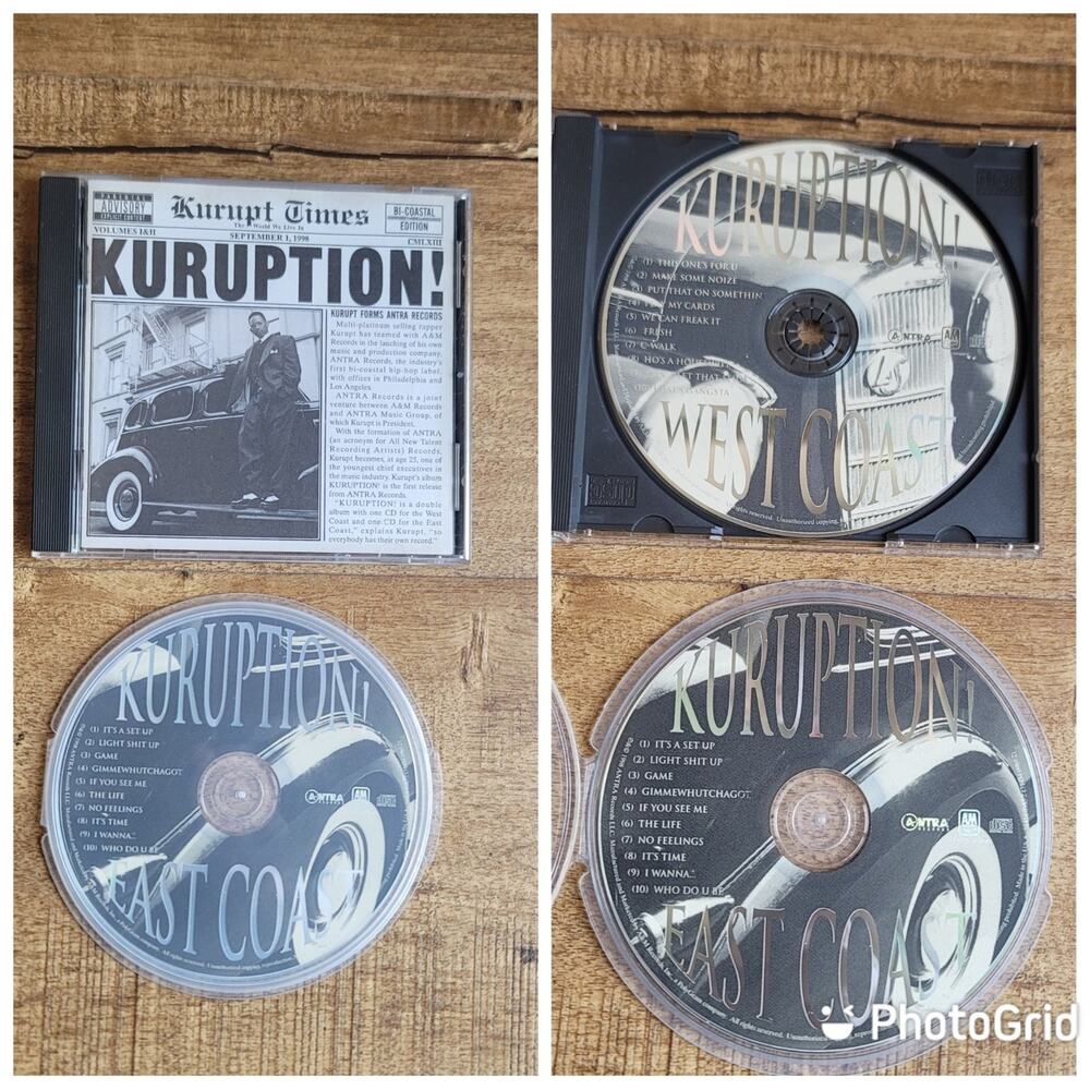 Vtg 1998 Kurupt KURUPTION EAST/WEST COAST Double CD